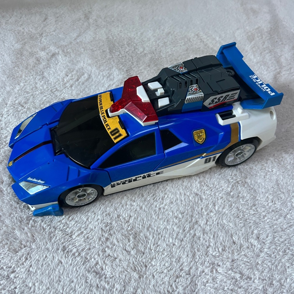 Tomy Tomica Hyper Blue Police 01 Sonic Runner Toy Vehicle Takara Blue White